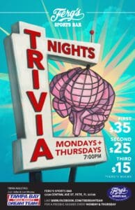 TBDT Trivia at Ferg's!